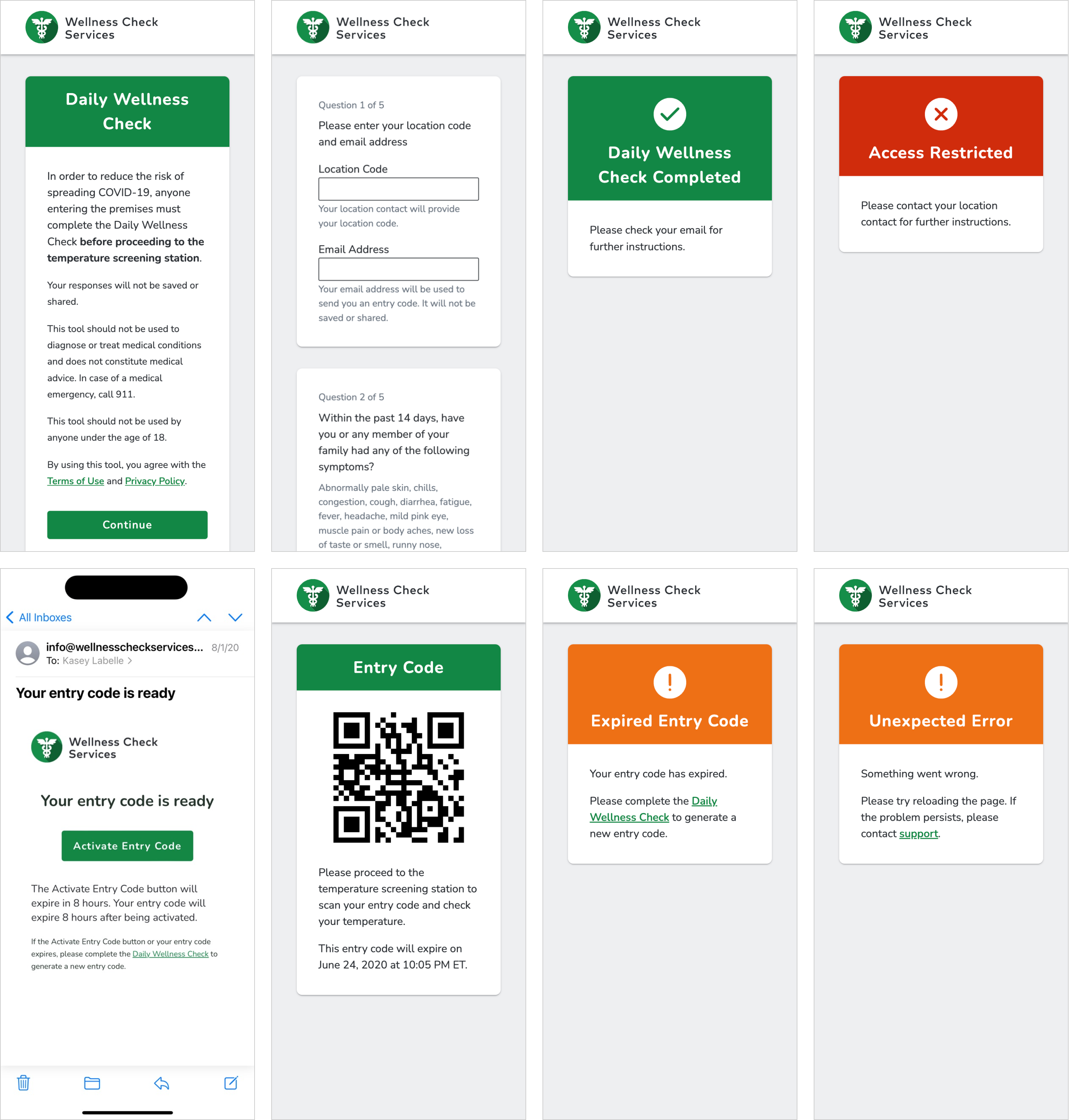 High-fidelity wireframes for iteration 3